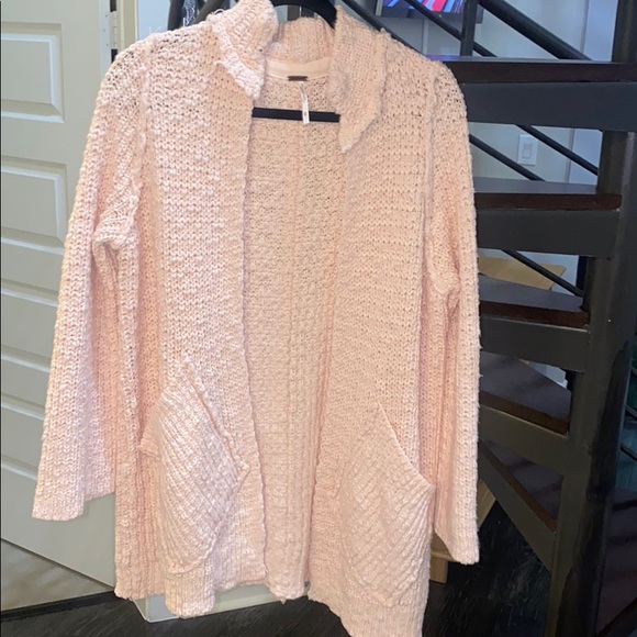 Free people knit cardigan - light pink - Picture 3 of 5